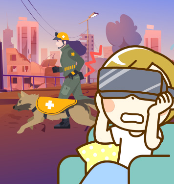 災害救助犬VR
